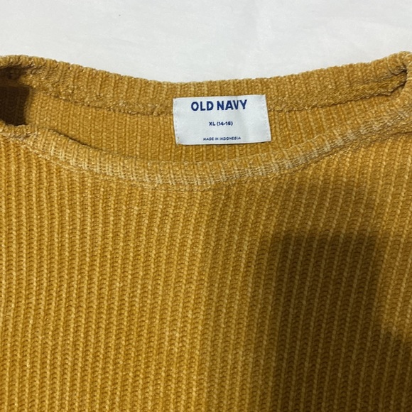 Old Navy Mustard Yellow Knitted Sweater - Picture 2 of 5